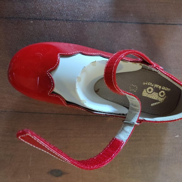 See Kai Run Unisex-Child Savannah Mary Jane Flats, Red - Picture 5 of 6